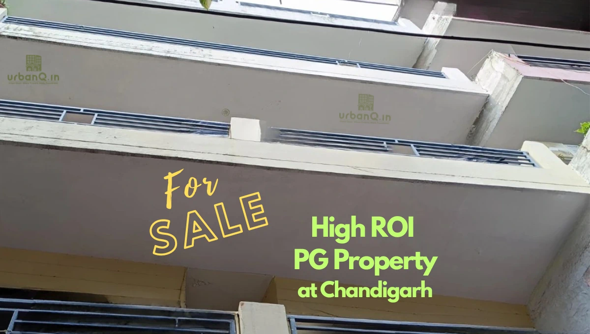 Five-story PG building for sale in Burail Chandigarh with 27 rooms, 2 shops, and top floor hall withย kitchen