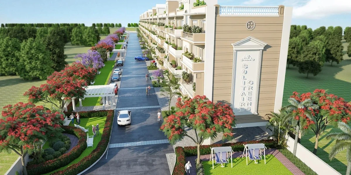Luxury 3 BHK fully furnished apartments for sale at Solitaire Greens, Dayalpura Road, Zirakpur near Chimney Heights